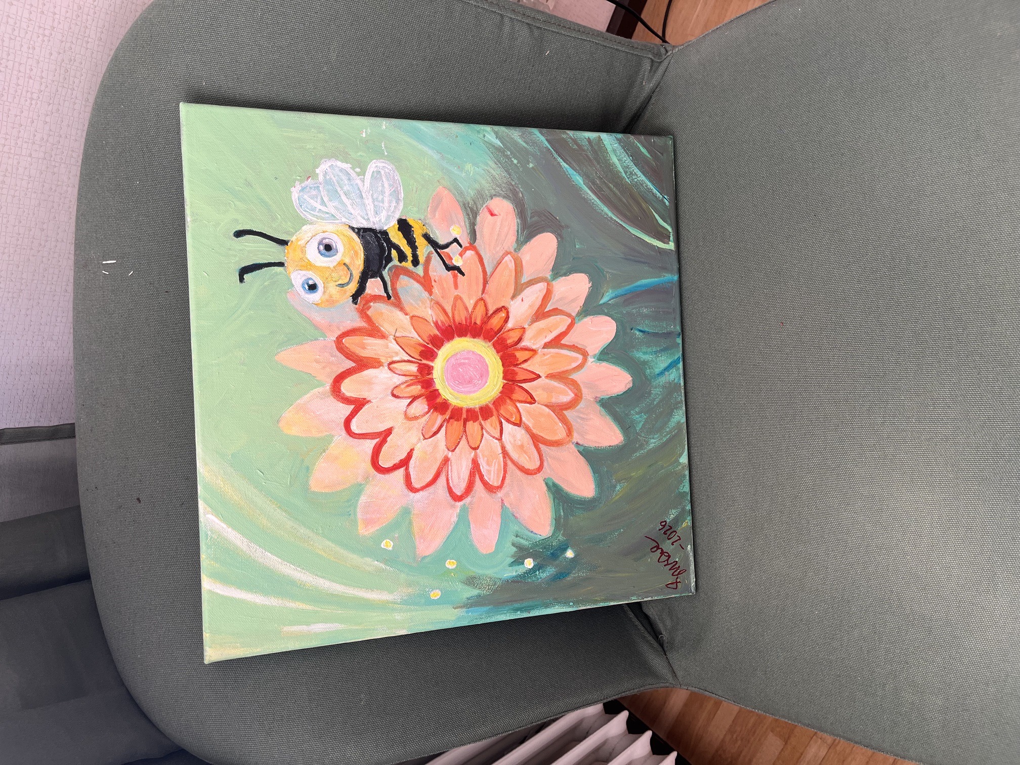 Målning bee